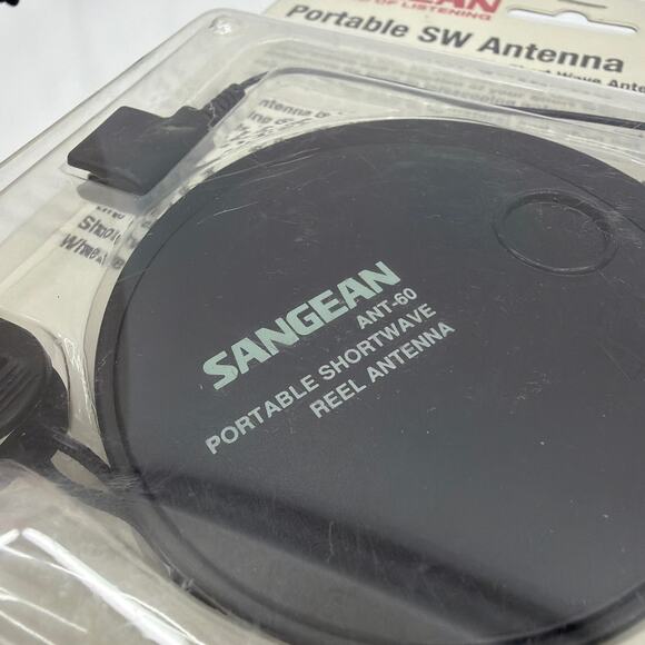Sangean ANT-60 Portable Shortwave SW Reel Antenna 23 ft Wire - Black - Picture 2 of 3